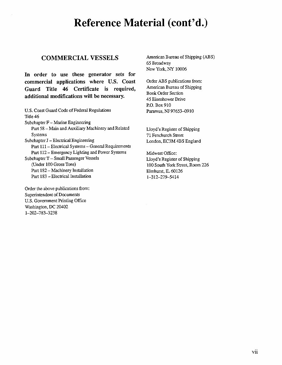 Kohler 4CCO/4CCFO/8CCO/7CCFO Marine Generator Sets Maintenance & Installation Manual preview img 9