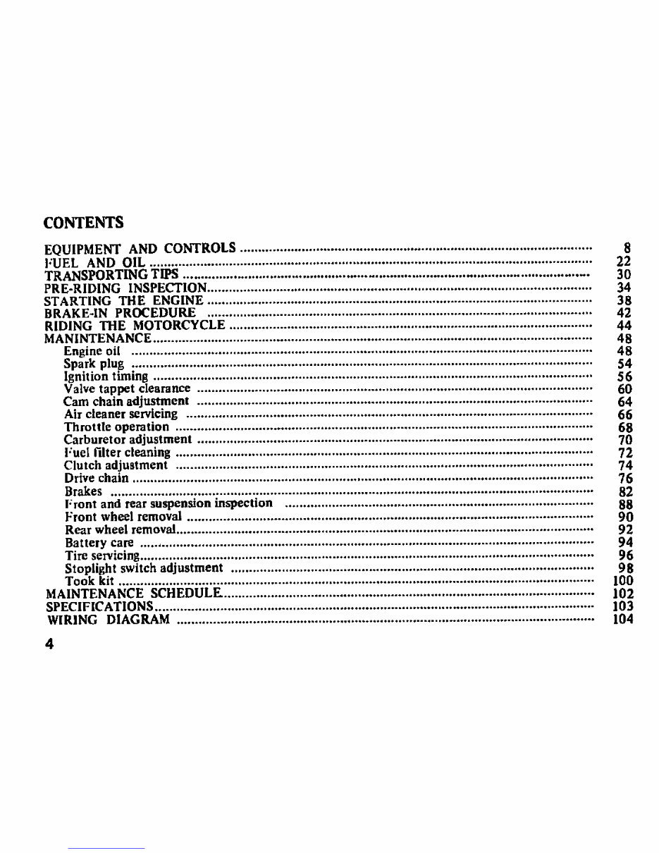 1976 Honda CT90 Owner's Manual preview img 6