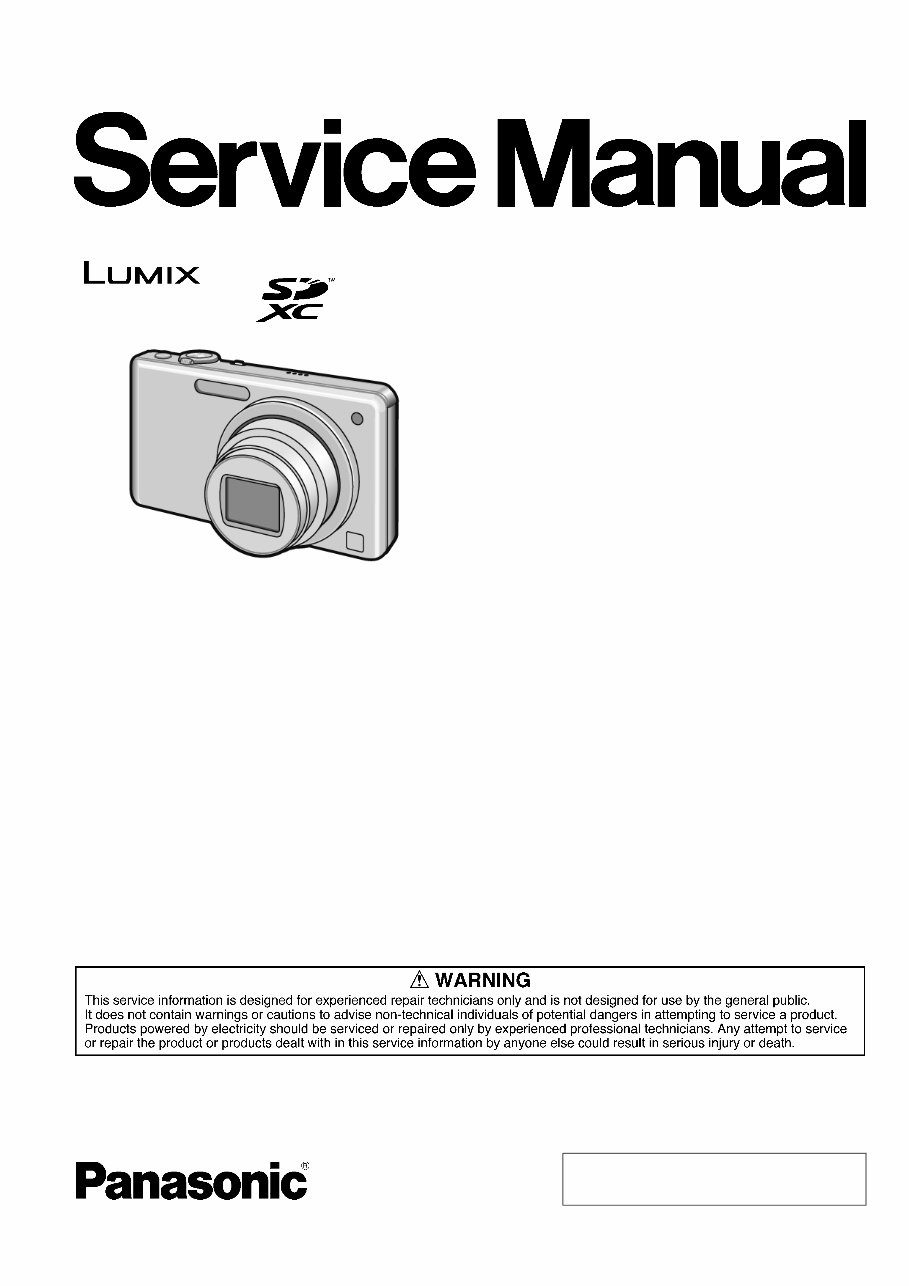 Panasonic Lumix DMC-FH22 Series Service Manual & Repair Guide preview img 1
