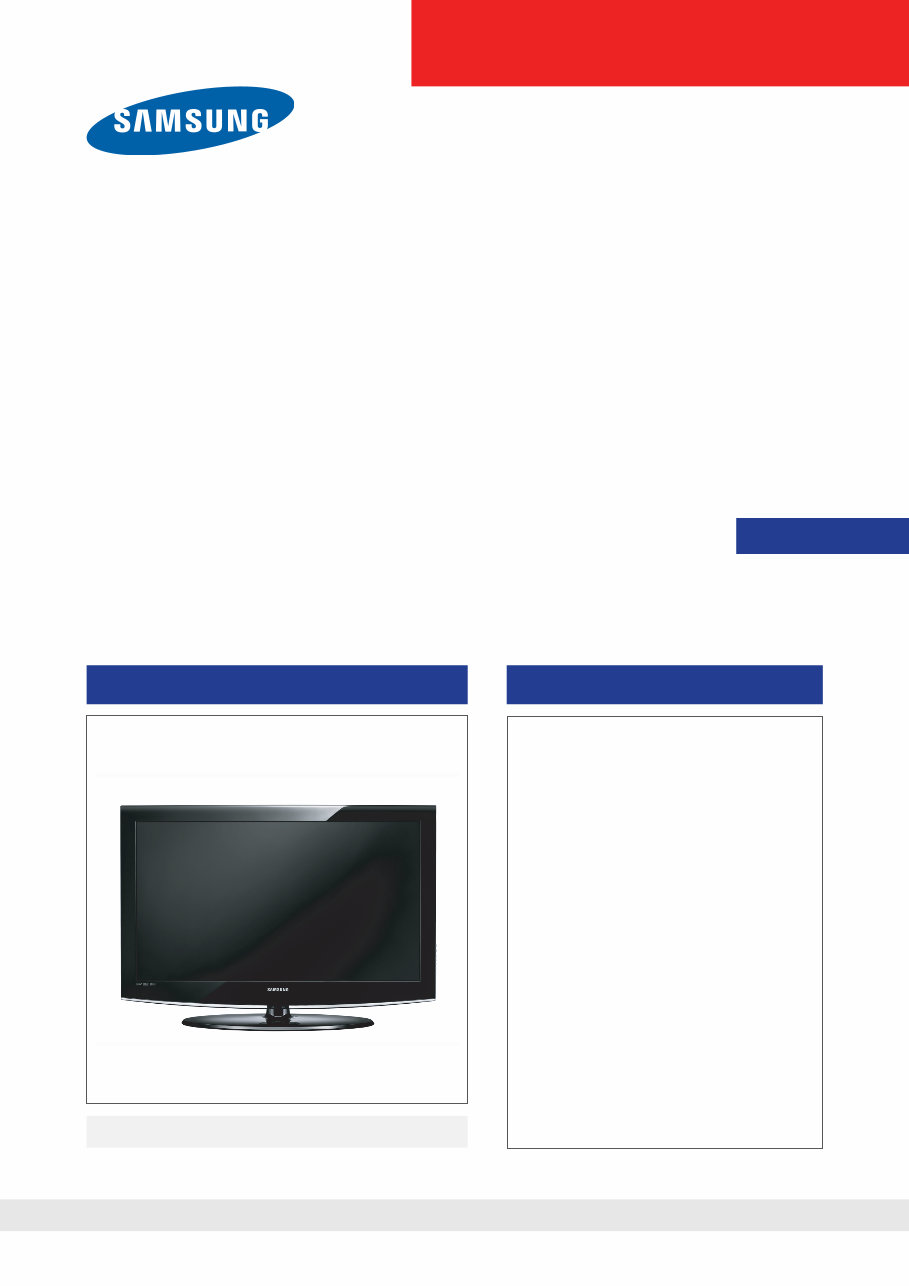 Samsung LN32B360C5D LN26B360C5D LCD-TV Service Manual preview img 1