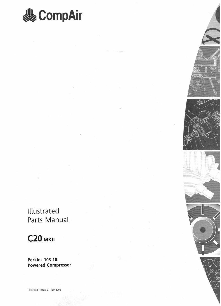 Compair Air Compressor C20 mk 2 Parts manual preview img 1