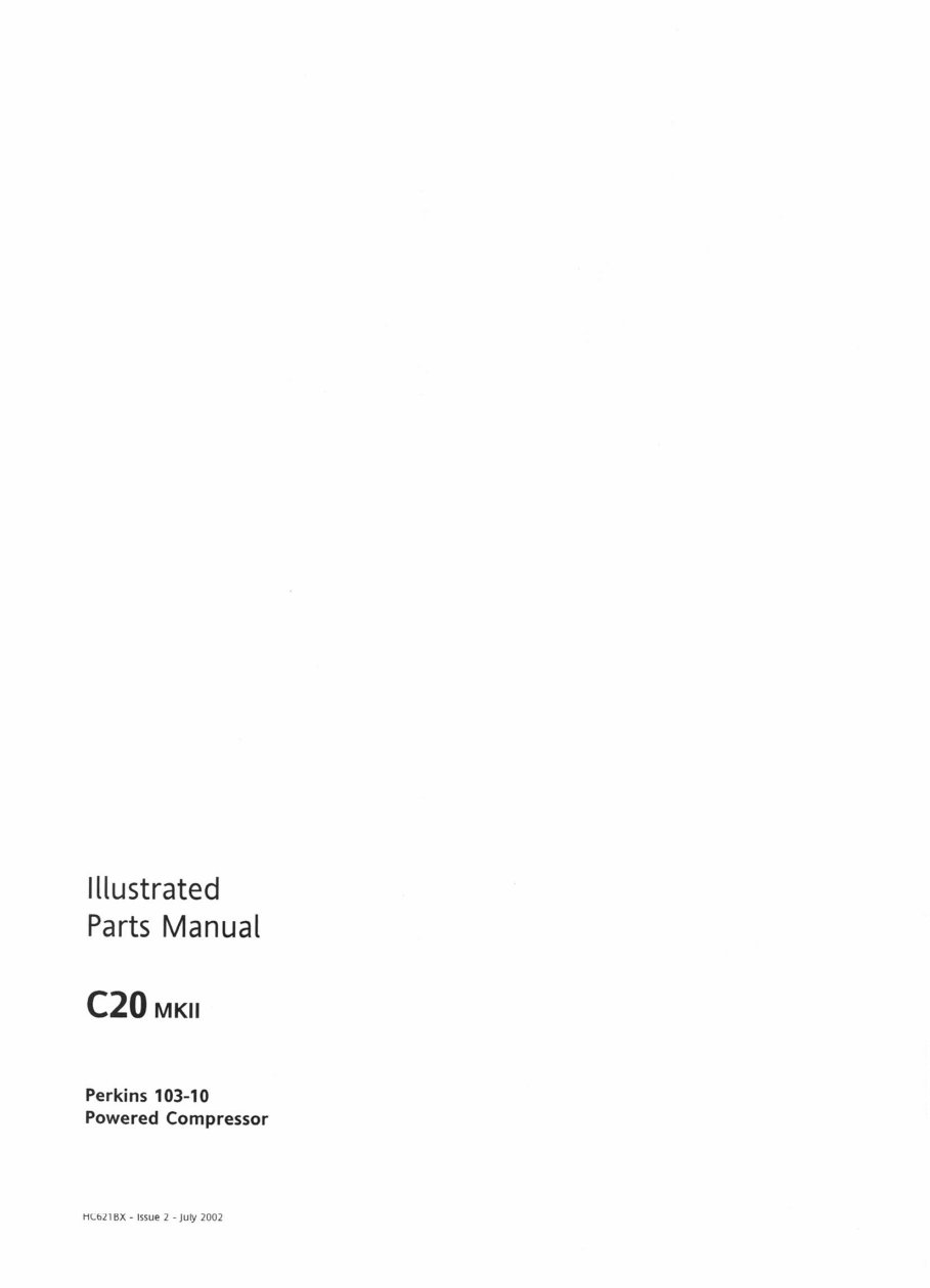 Compair Air Compressor C20 mk 2 Parts manual preview img 2
