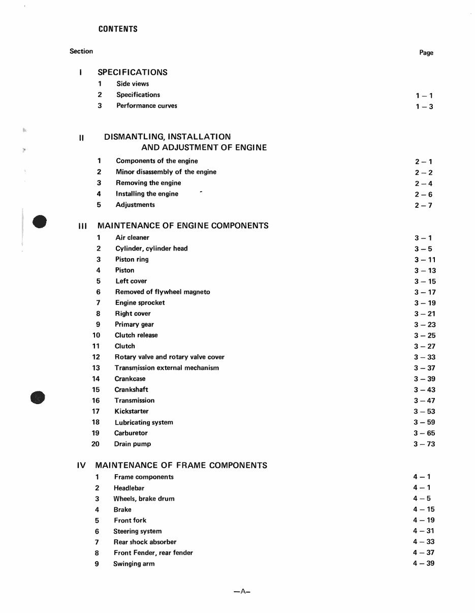 KAWASAKI SINGLES ROTARY VALVE Full Service & Repair Manual preview img 2