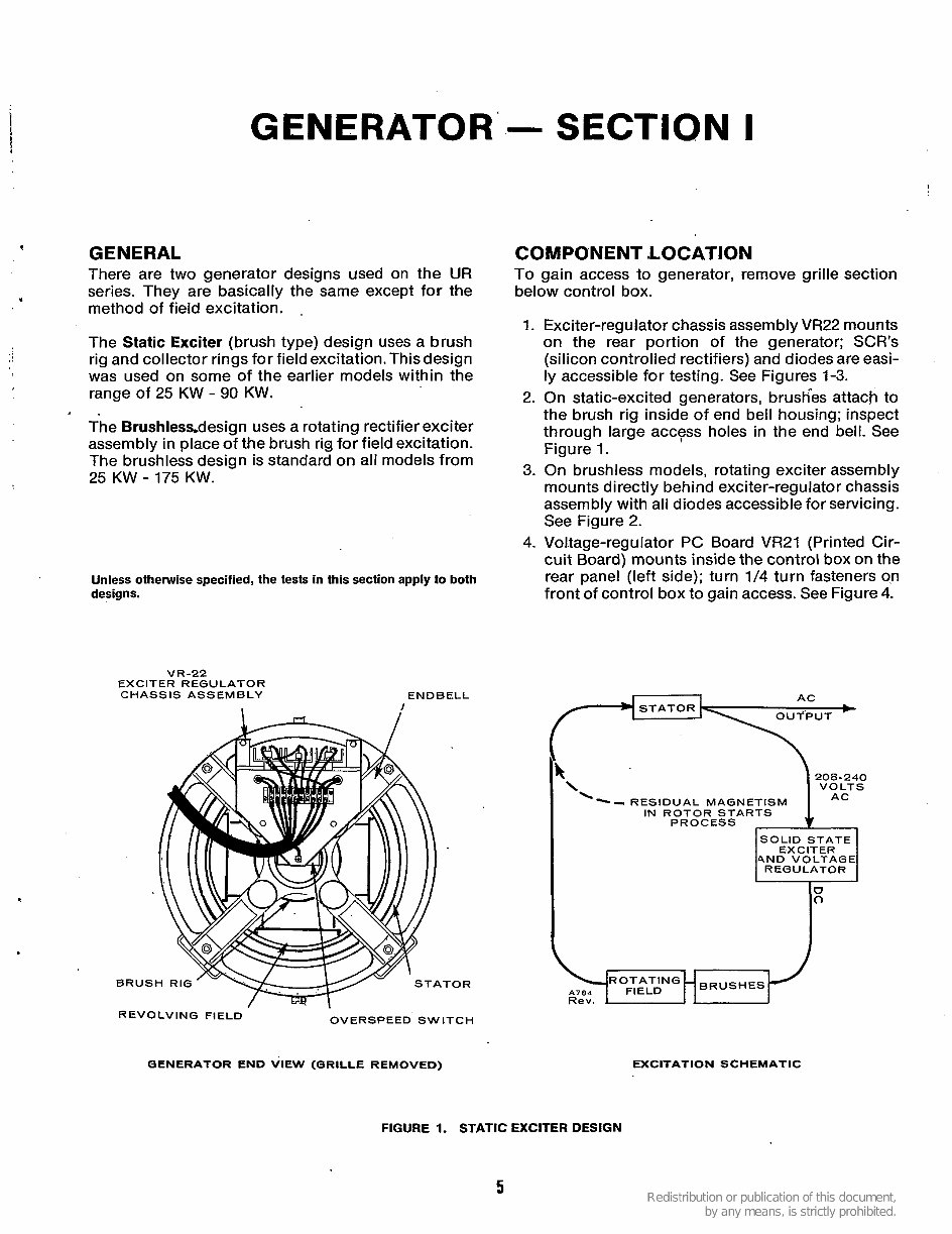 Onan 25 to 180 kW UR Generators and Controls OEM Service & Repair Manual preview img 8