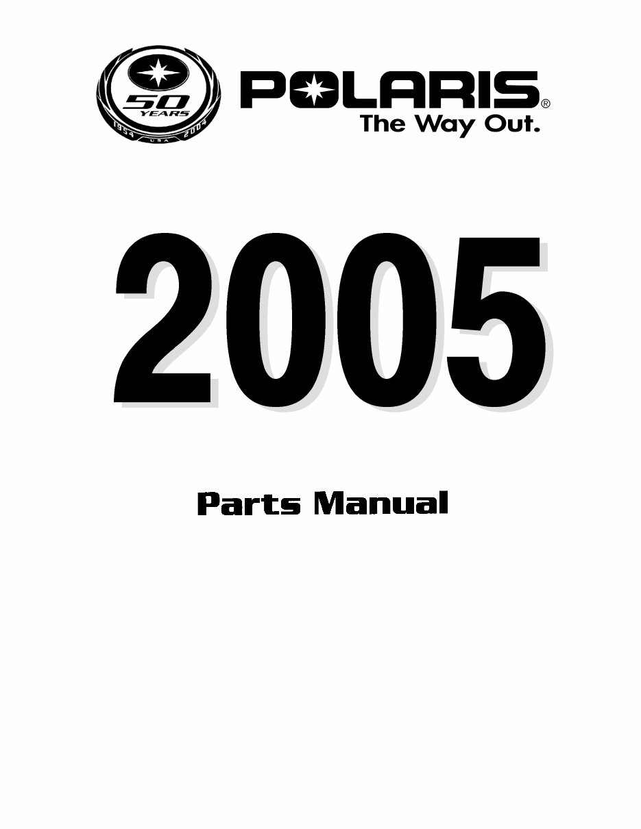 2005 Polaris Predator 500 Parts Manual preview img 1