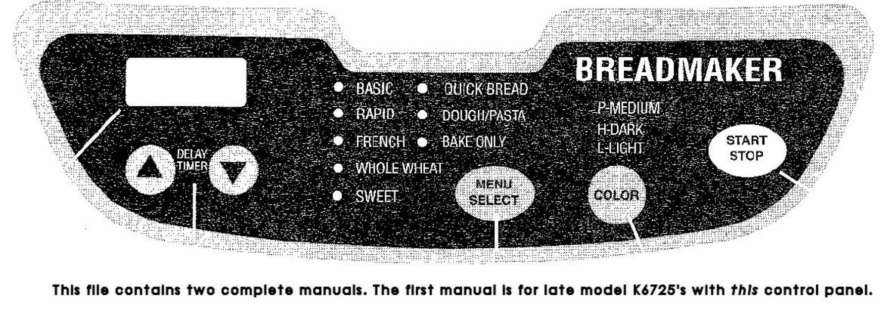 Regal Kitchen Pro Parts Model K6725 Instruction Manual Recipes BOTH preview img 1