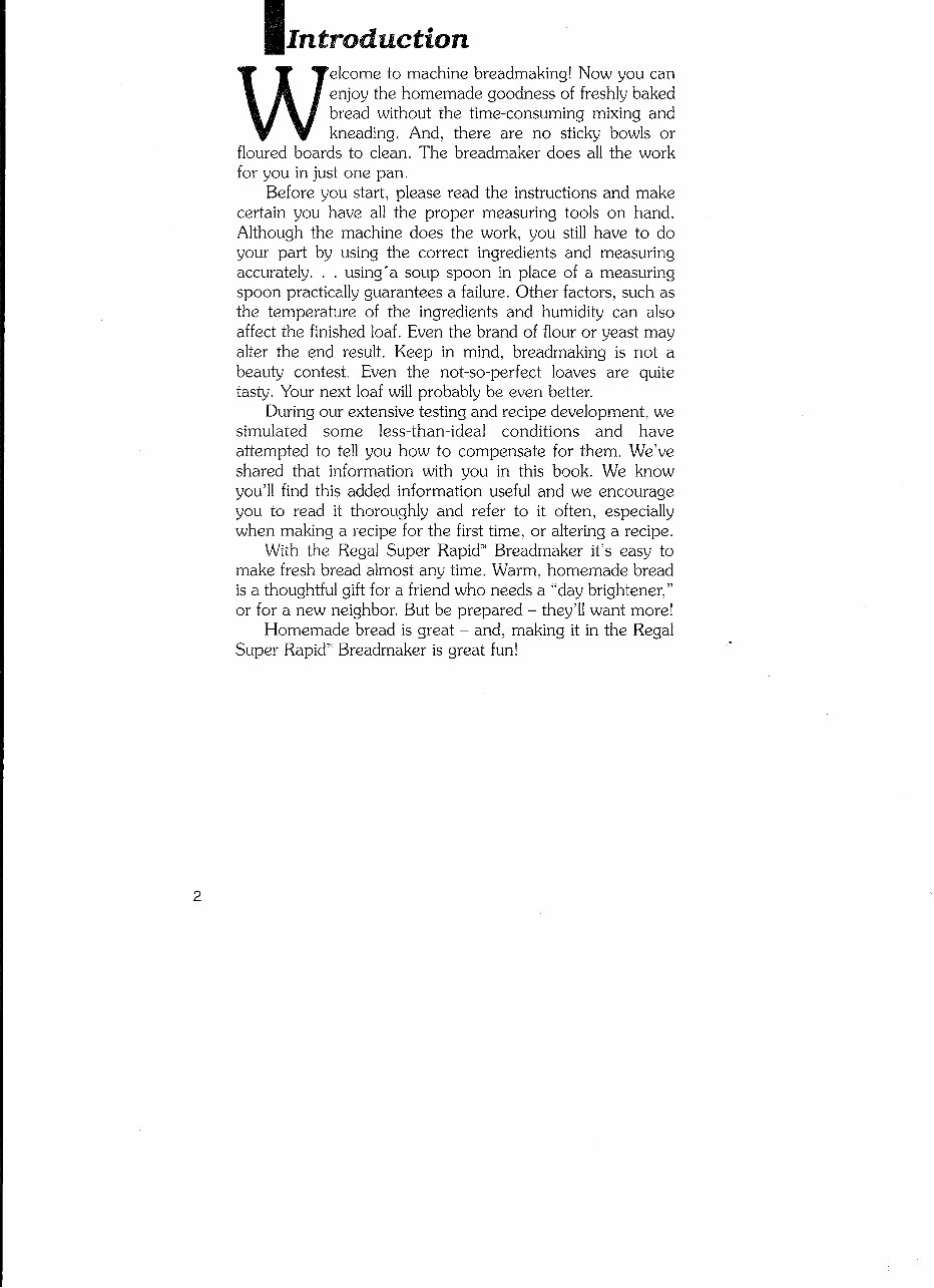 Regal Kitchen Pro Parts Model K6725 Instruction Manual Recipes BOTH preview img 3