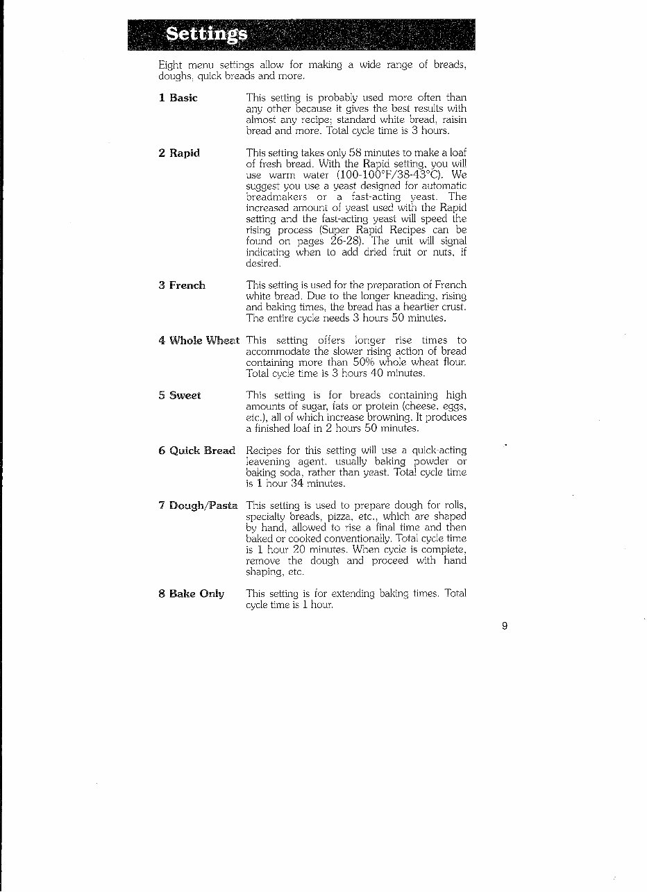 Regal Kitchen Pro Parts Model K6725 Instruction Manual Recipes BOTH preview img 9