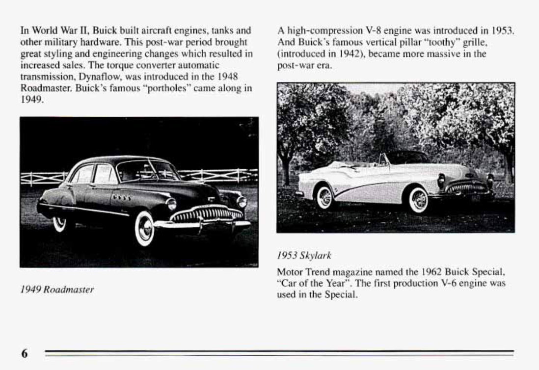 1994 BUICK Century Owners Manual preview img 8