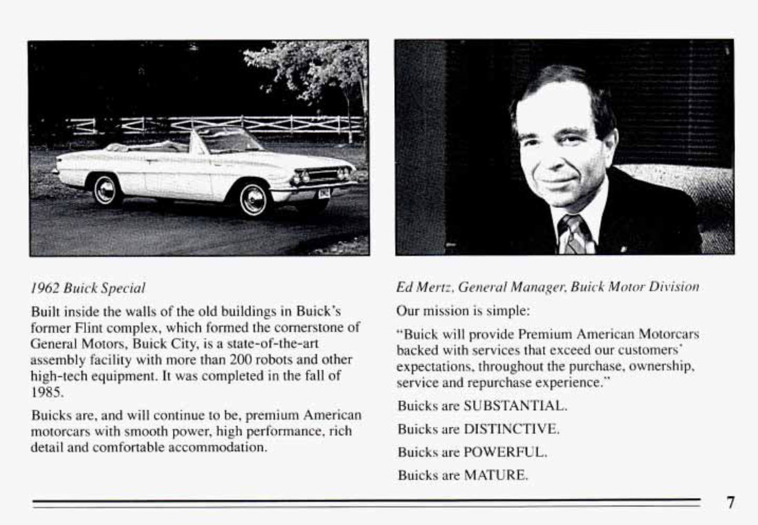 1994 BUICK Century Owners Manual preview img 9