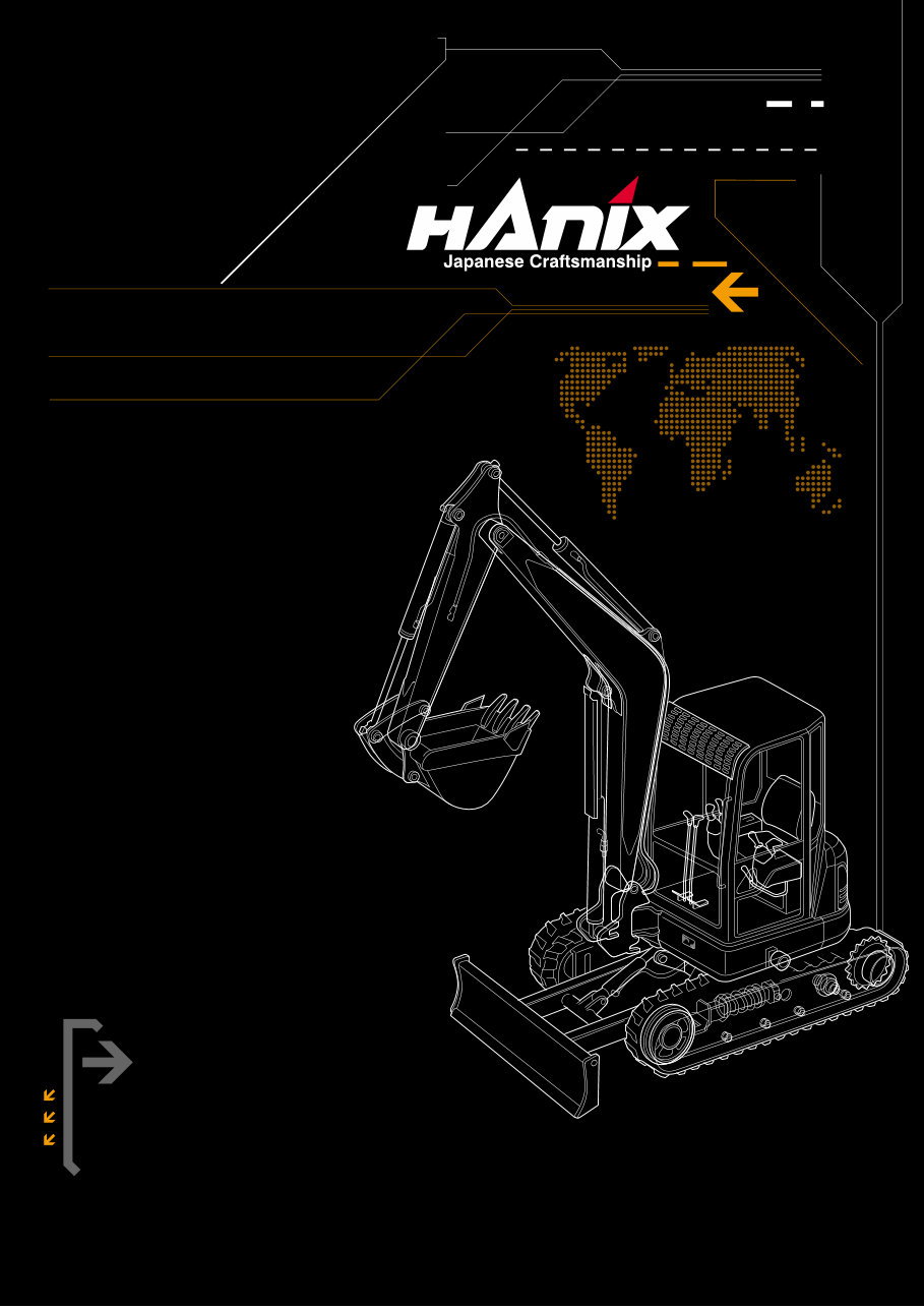 Hanix H55DR mini excavator service and parts manual preview img 1
