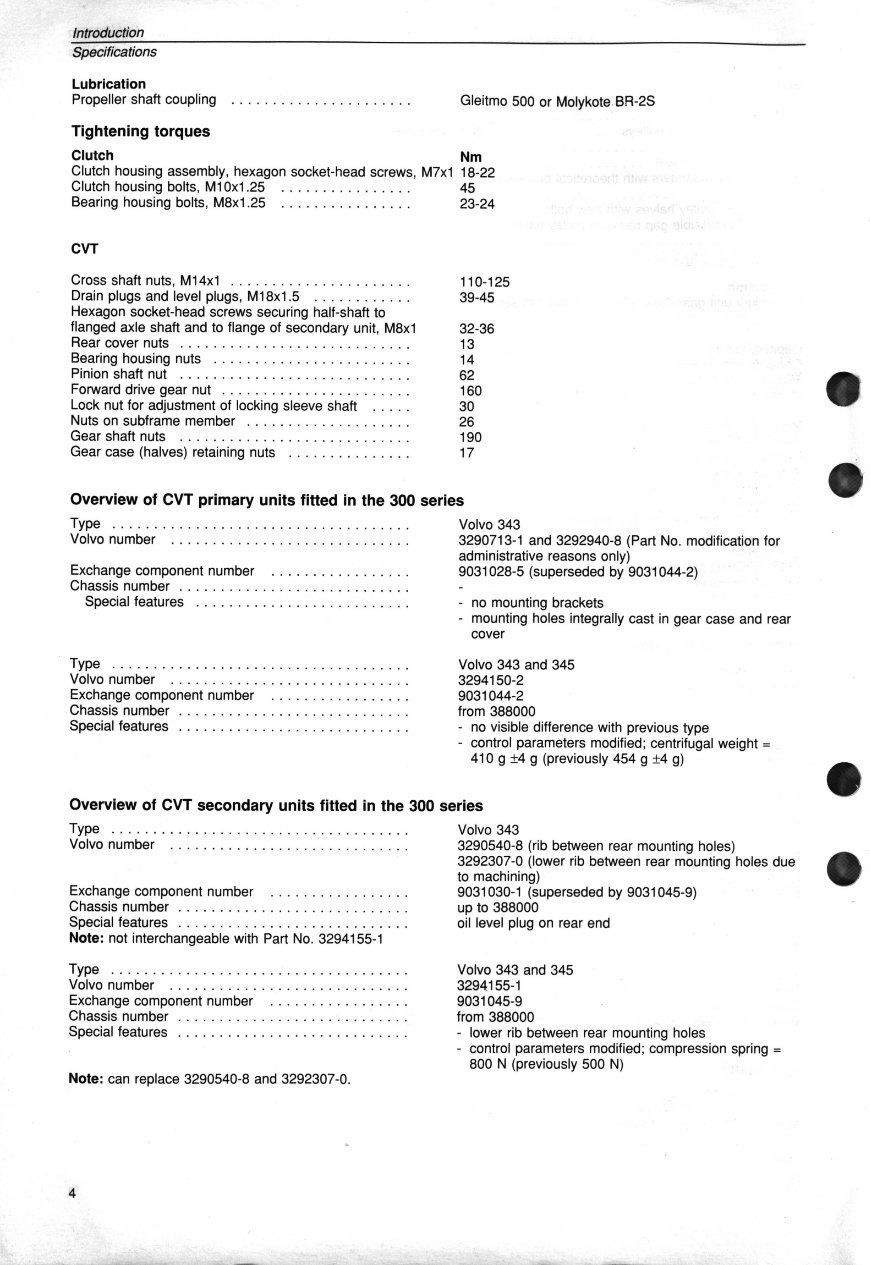 VOLVO 343 and 345 Transmission FACTORY Service Repair Manual preview img 6