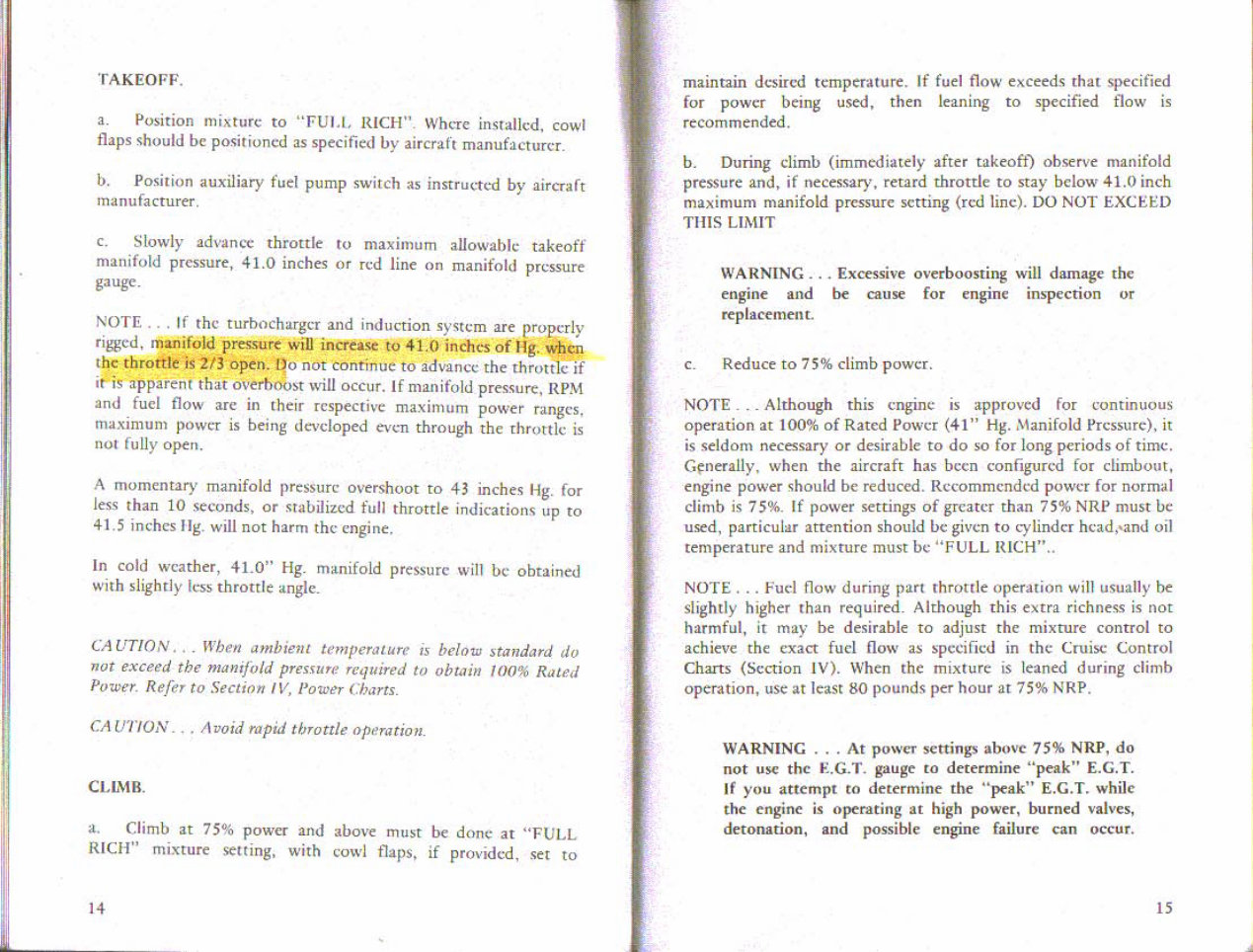 Continental TSIO-360 F & FB Aircraft Engine Operator's Owners Users Manual* preview img 10