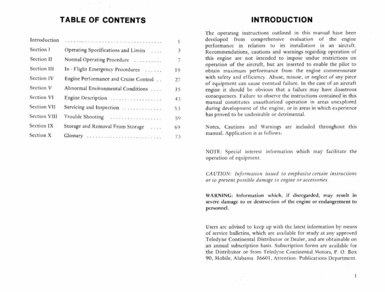 Continental TSIO-360 F & FB Aircraft Engine Operator's Owners Users Manual* preview img 3