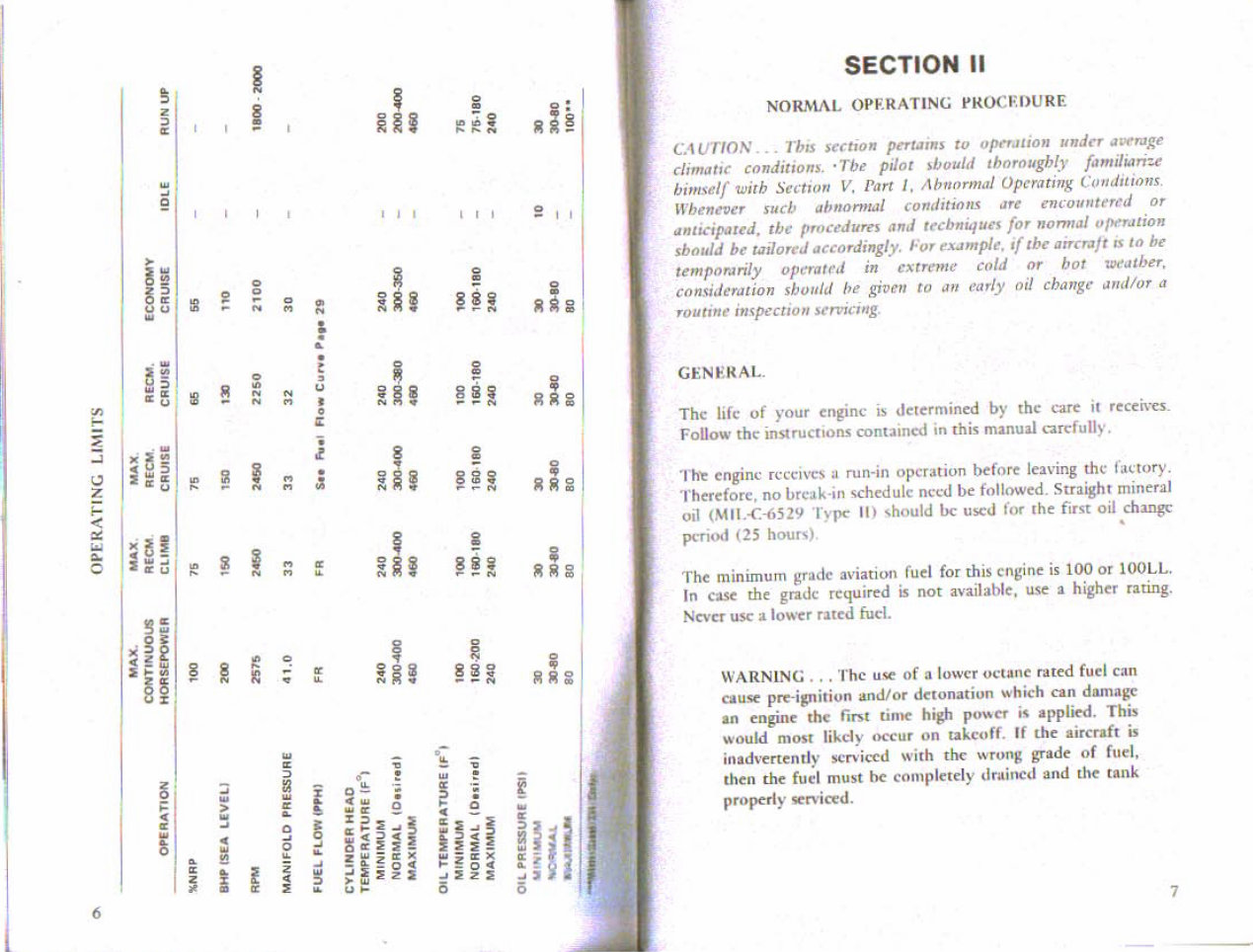 Continental TSIO-360 F & FB Aircraft Engine Operator's Owners Users Manual* preview img 6