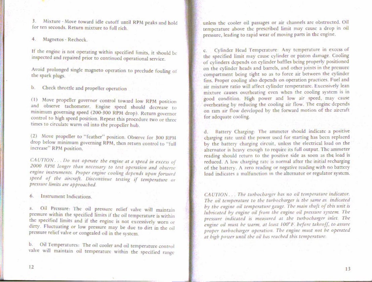 Continental TSIO-360 F & FB Aircraft Engine Operator's Owners Users Manual* preview img 9