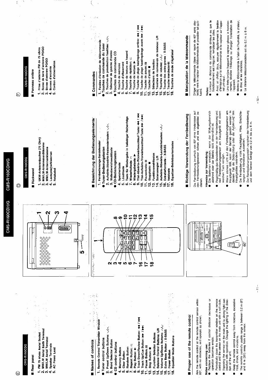 Sharp CMS R160CDG (BK) AUDIO CD PLAYER Repair Manual preview img 8