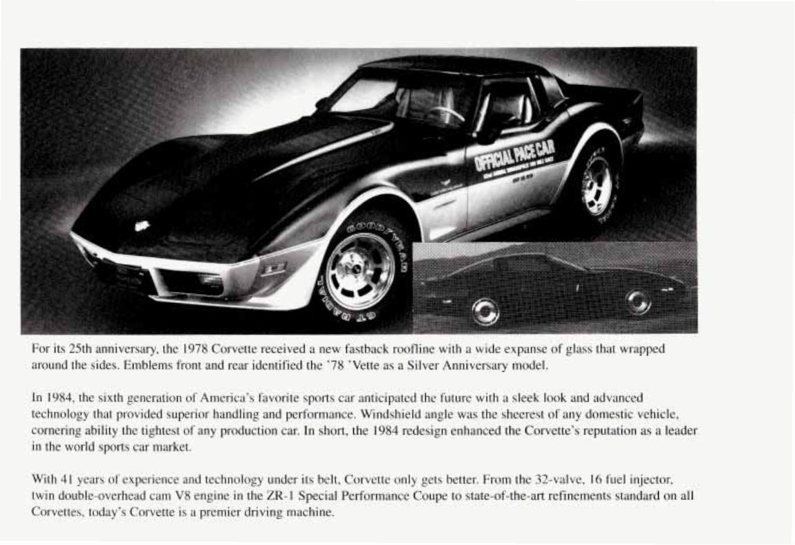 1994 CHEVY / CHEVROLET Corvette Owners Manual preview img 7