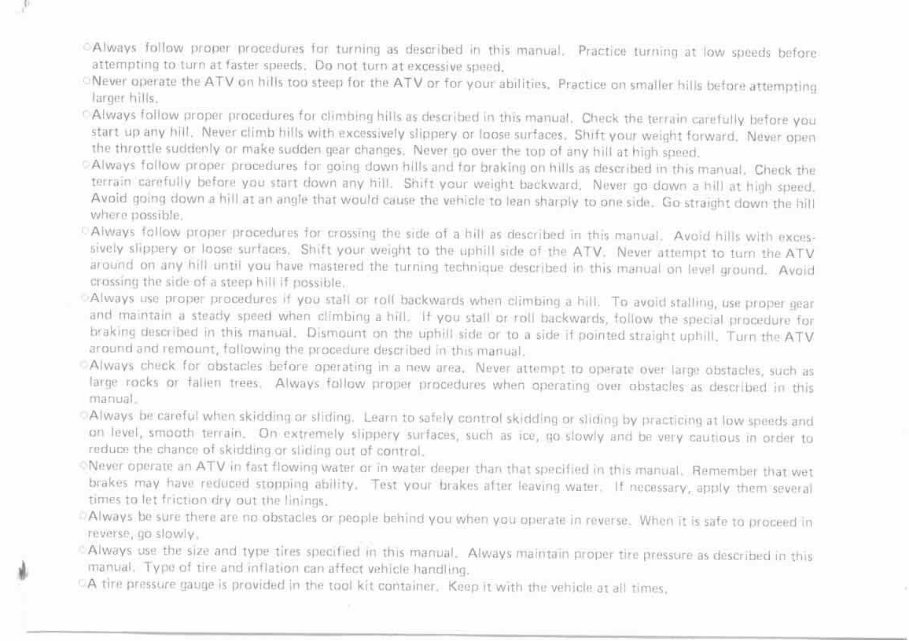 Kawasaki Bayou 400 4 x 4 owners manual preview img 5