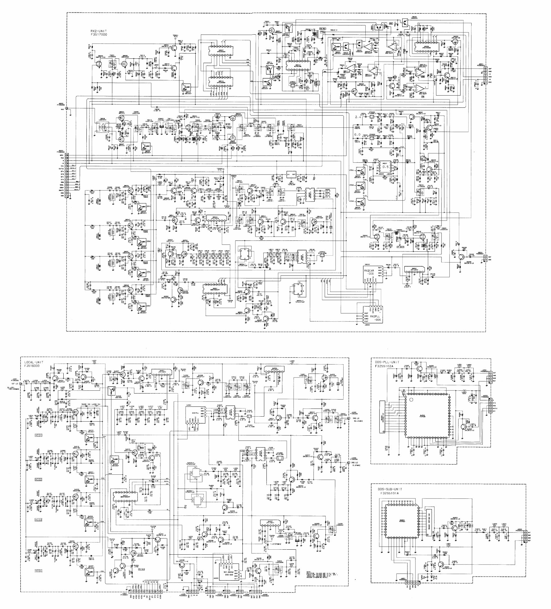 YAESU FT-1000 Transceiver SCHEMATIC Diagram Repair Manual preview img 3