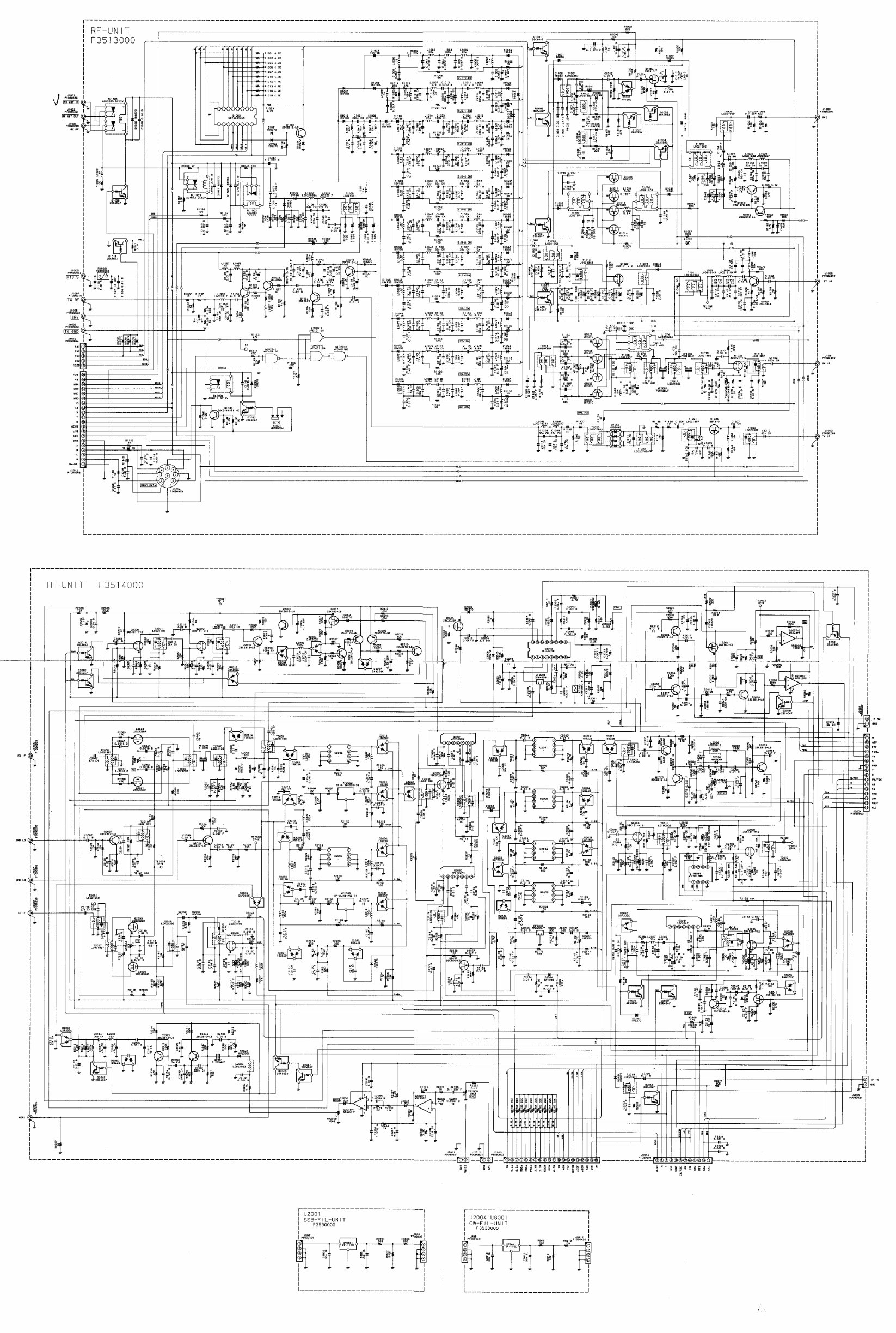 YAESU FT-1000 Transceiver SCHEMATIC Diagram Repair Manual preview img 4