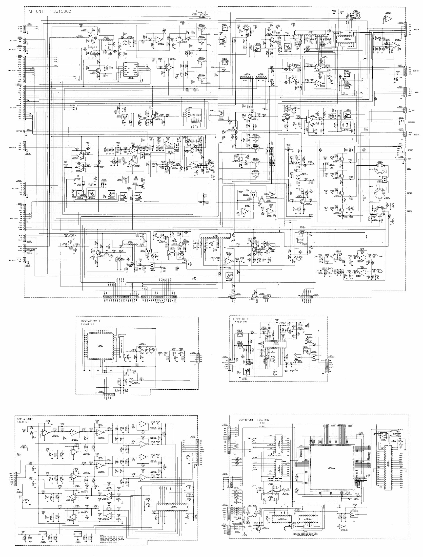YAESU FT-1000 Transceiver SCHEMATIC Diagram Repair Manual preview img 6
