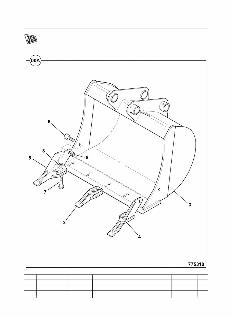 JCB 8052 MINI Crawler Excavator Parts Catalogue Manual (SN: 00803371-00803999, 01178000-01178999, 01614000-01615999) preview img 5