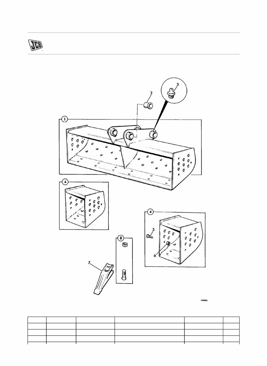 JCB 8052 MINI Crawler Excavator Parts Catalogue Manual (SN: 00803371-00803999, 01178000-01178999, 01614000-01615999) preview img 7