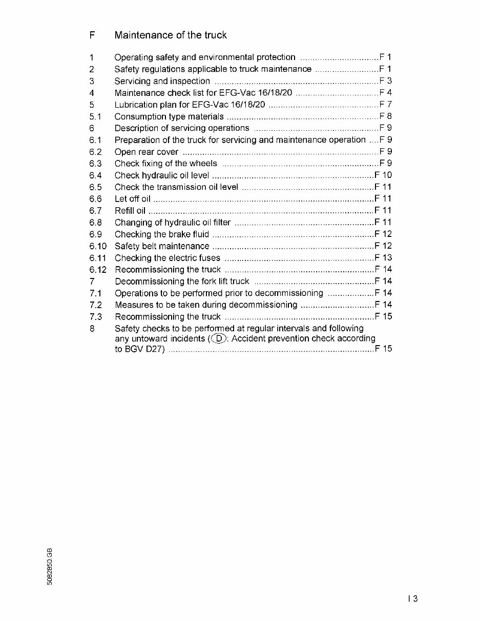 Jungheinrich Electric Lift Truck EFG-Vac 16, EFG-Vac 16L, EFG-Vac 18, EFG-Vac 18L, EFG-Vac 20 Workshop Service Manual preview img 7
