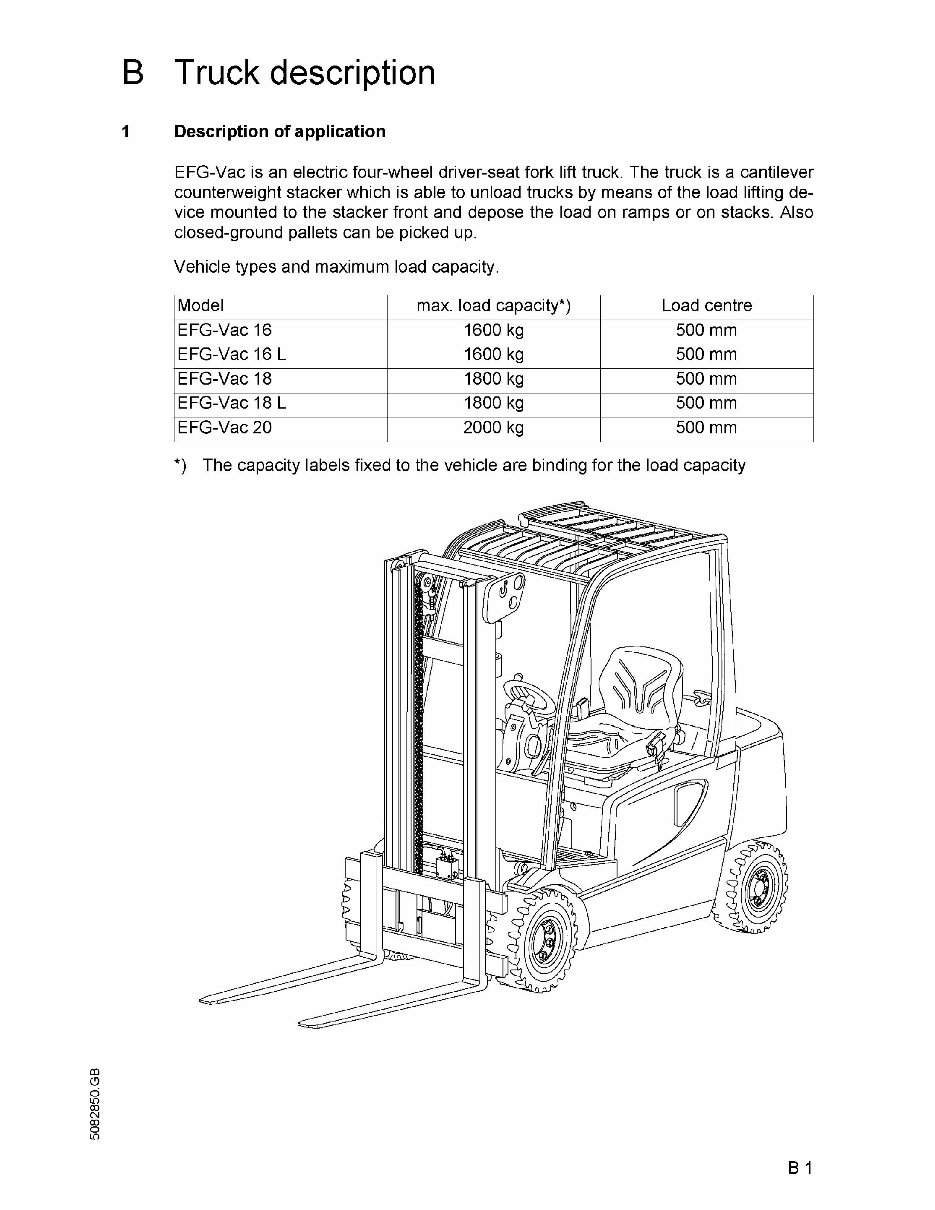 Jungheinrich Electric Lift Truck EFG-Vac 16, EFG-Vac 16L, EFG-Vac 18, EFG-Vac 18L, EFG-Vac 20 Workshop Service Manual preview img 9