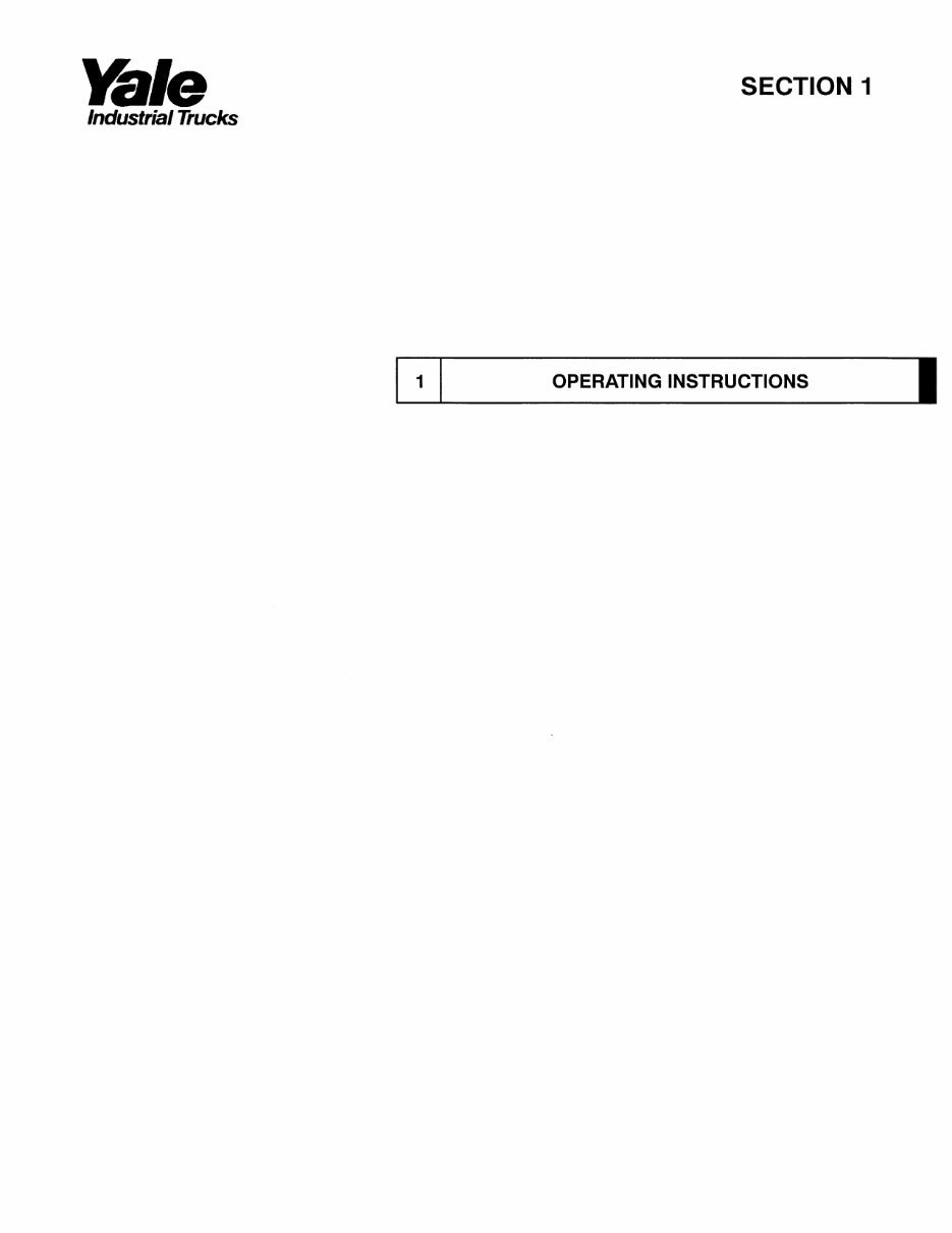 Yale GLC 100 MG Gas Forklift Factory Service & Work Shop Manual preview img 4