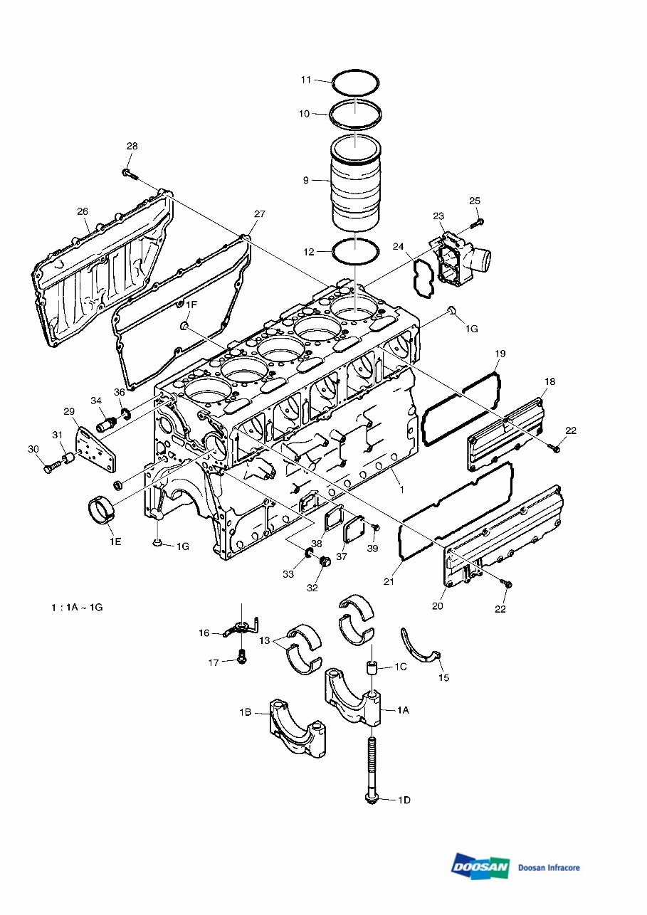 DAEWOO DOOSAN DX300LC-5 Crawler Excavator Service Parts Catalogue Manual preview img 5