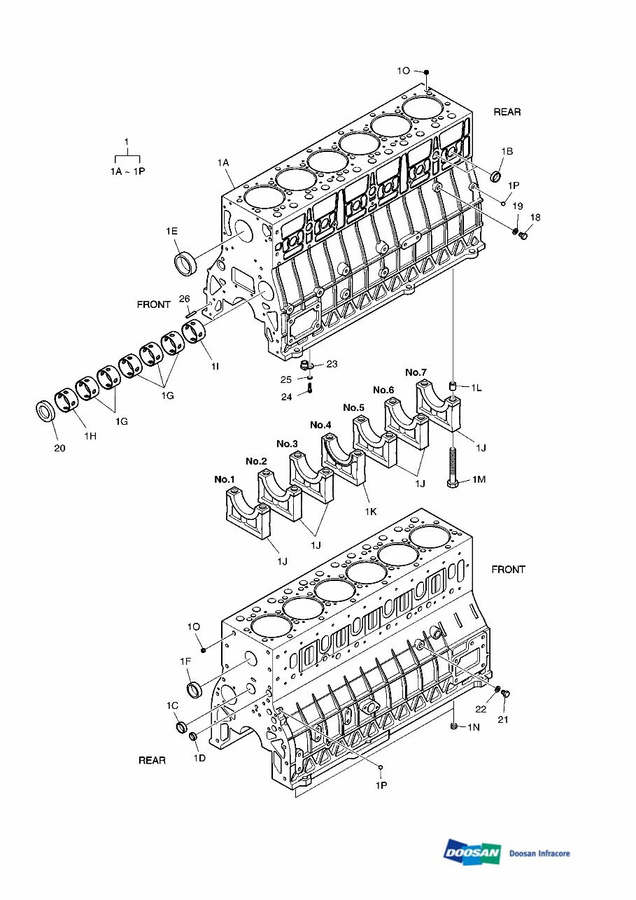 DAEWOO DOOSAN DX300LC-3 (DIEU EXP) Crawler Excavator Service Parts Catalogue Manual preview img 1