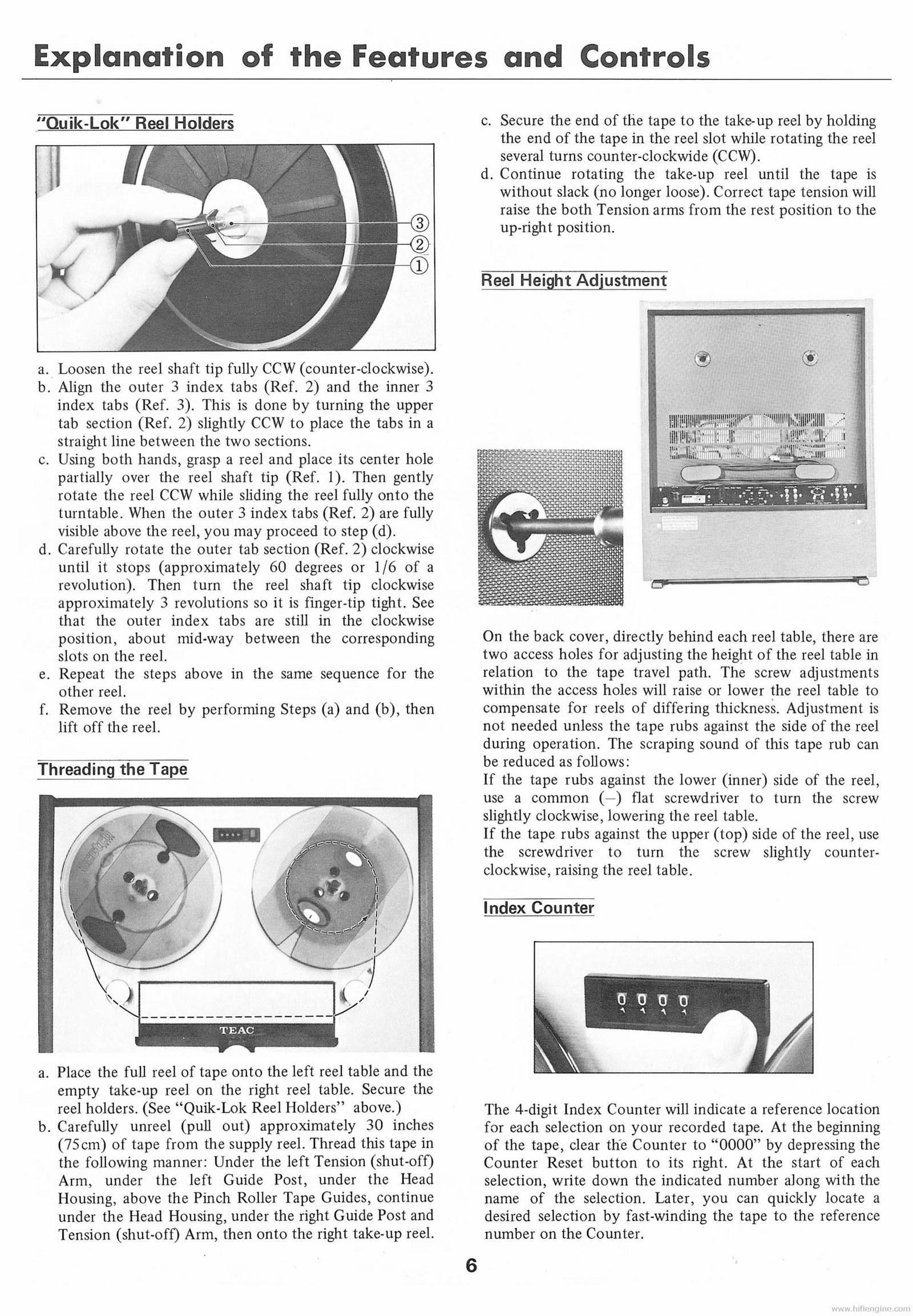 TEAC 5500 STEREO TAPE DECK Instruction Manual preview img 8