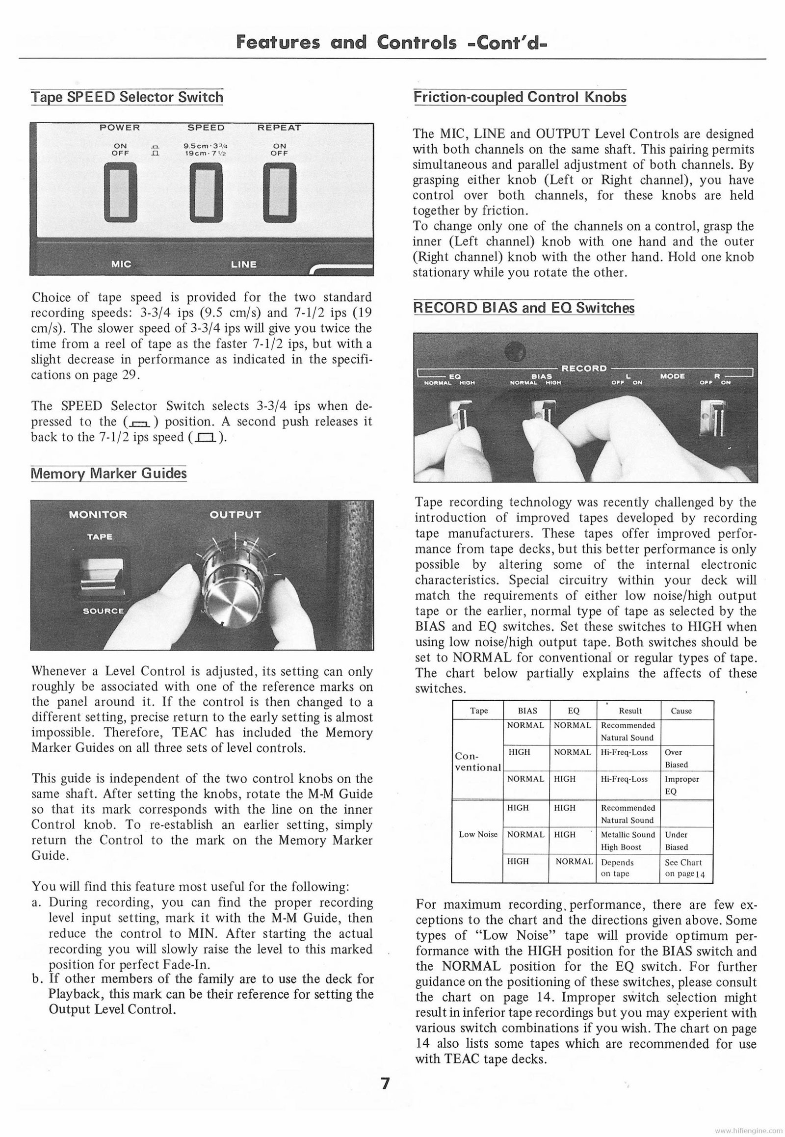TEAC 5500 STEREO TAPE DECK Instruction Manual preview img 9