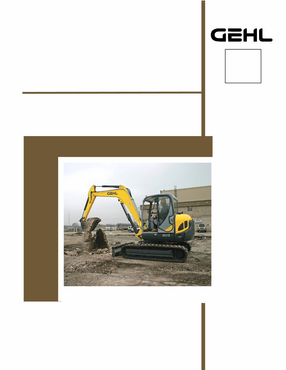 Gehl 803 parts manual. s/n AC02528 and up preview img 1