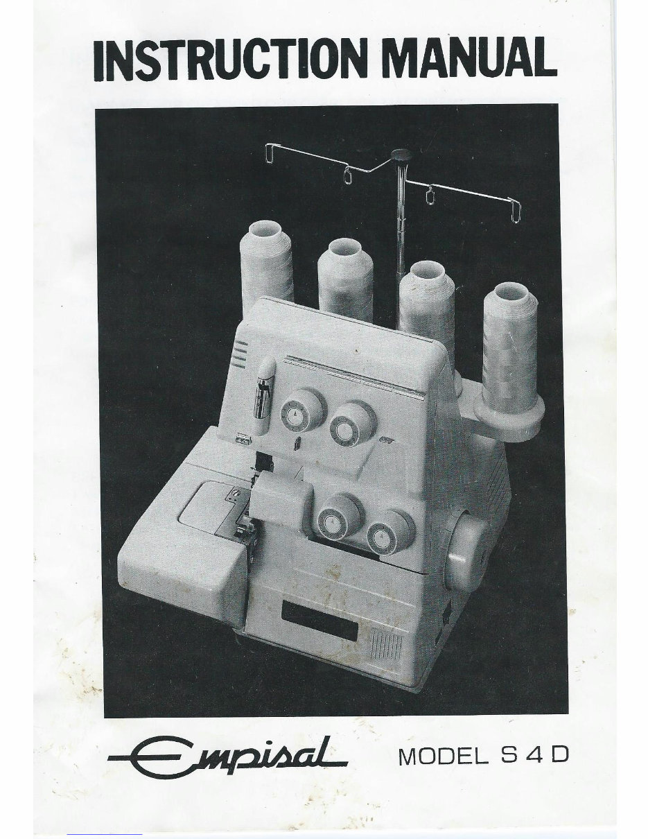 Empisal S4D overlocker sewing machine instruction manual preview img 1