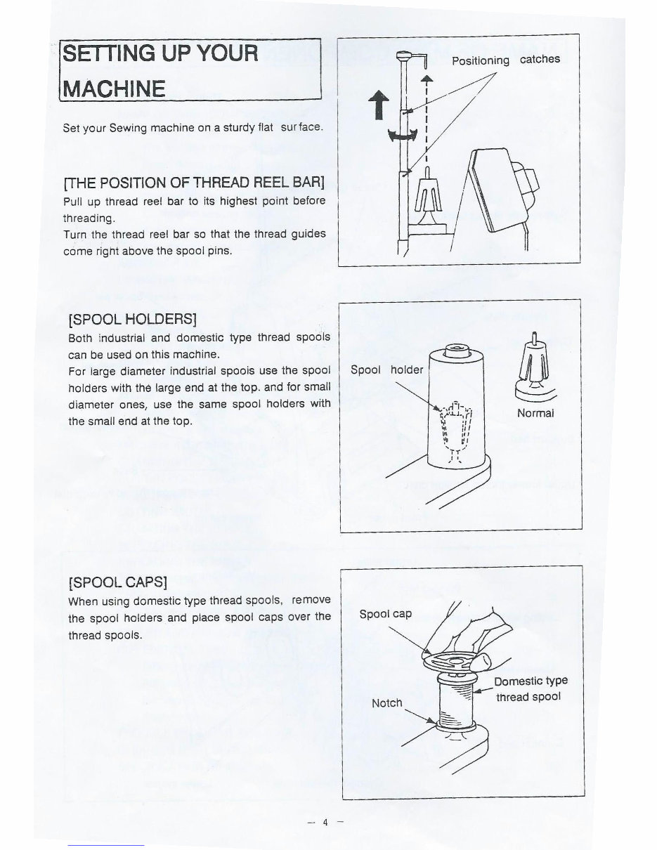 Empisal S4D overlocker sewing machine instruction manual preview img 4