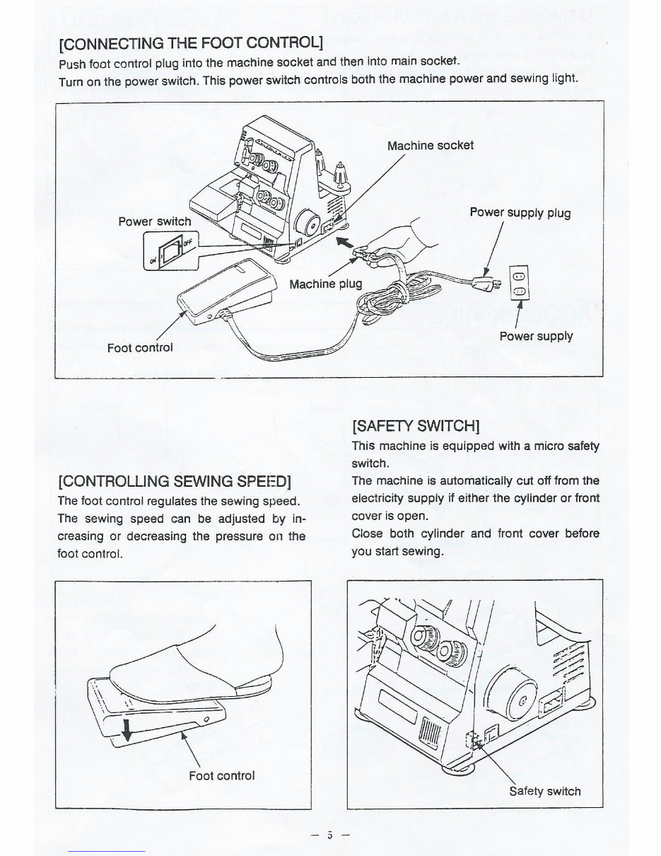 Empisal S4D overlocker sewing machine instruction manual preview img 5