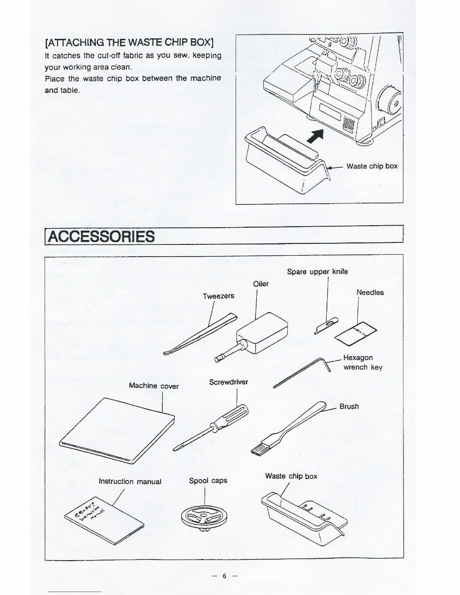 Empisal S4D overlocker sewing machine instruction manual preview img 6