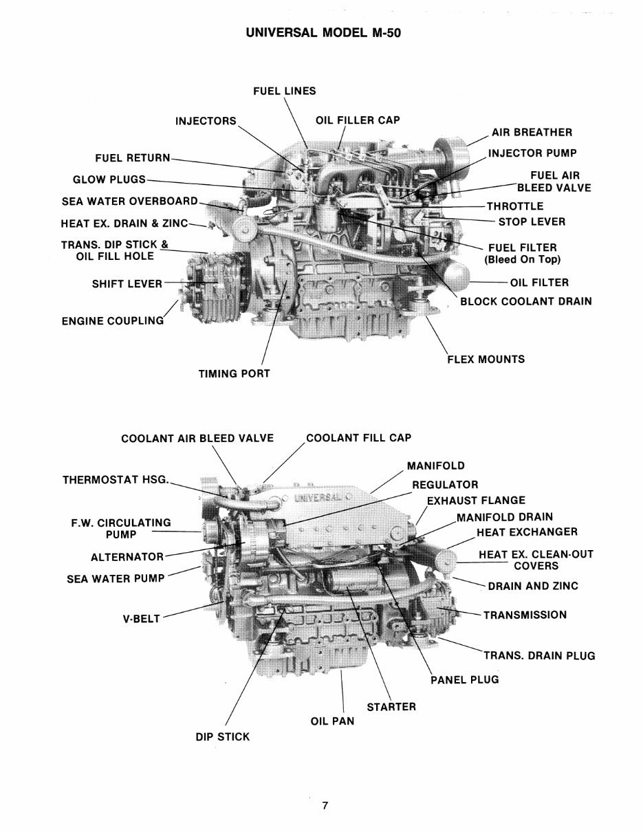 WESTERBEKE Universal Marine Power M-30 M-40 M-50*Factory Service / Repair/ Workshop Manual ! preview img 10
