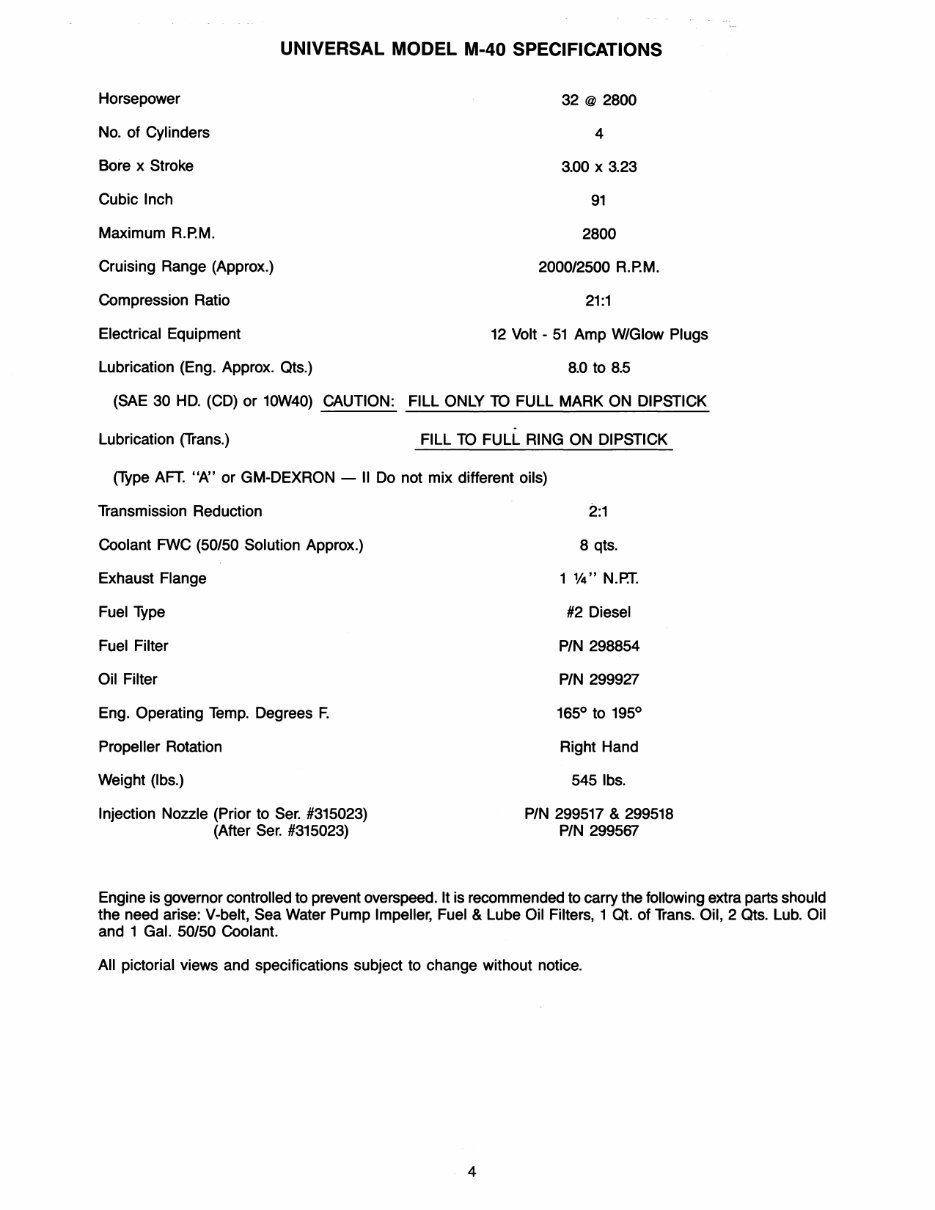 WESTERBEKE Universal Marine Power M-30 M-40 M-50*Factory Service / Repair/ Workshop Manual ! preview img 7