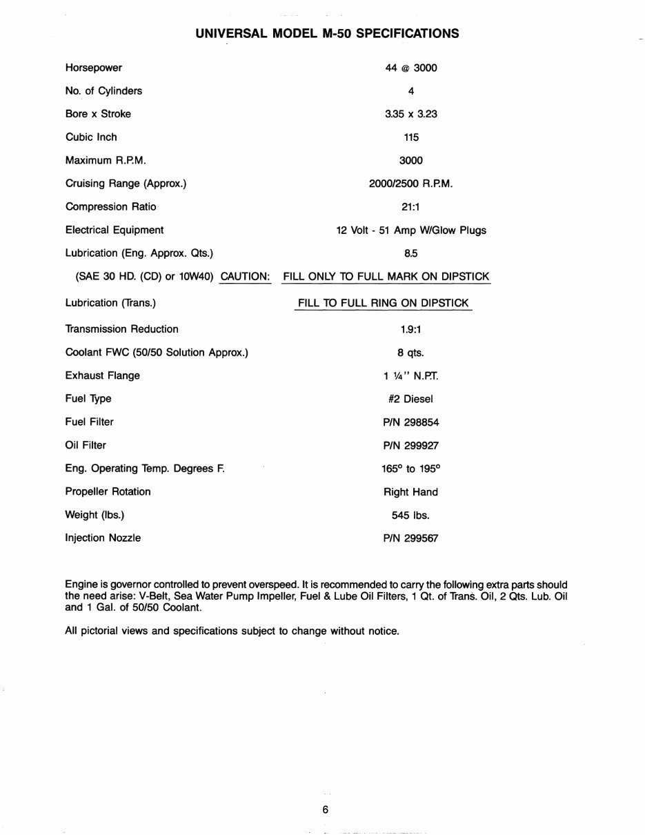 WESTERBEKE Universal Marine Power M-30 M-40 M-50*Factory Service / Repair/ Workshop Manual ! preview img 9