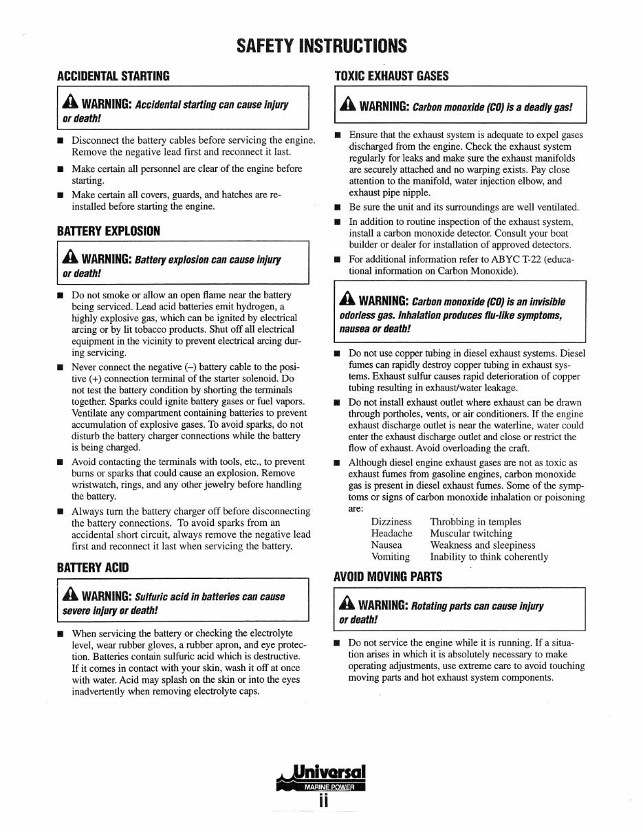WESTERBEKE Universal Marine Diesel EngineS M-25XPB M-35B M-40B Service Repair Manual ! preview img 4