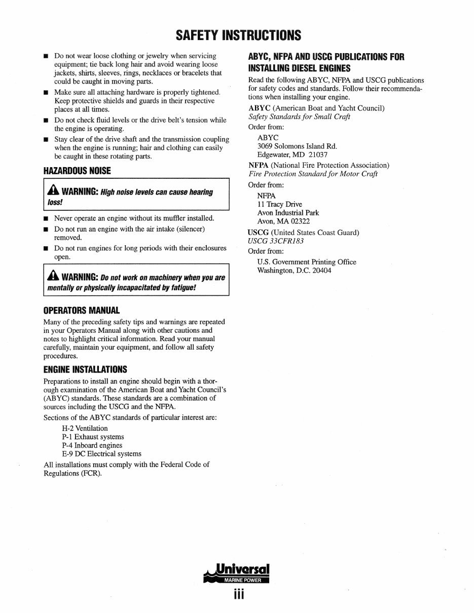 WESTERBEKE Universal Marine Diesel EngineS M-25XPB M-35B M-40B Service Repair Manual ! preview img 5