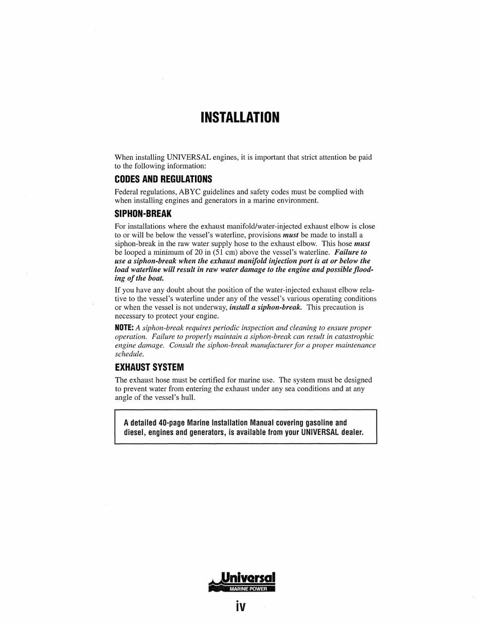 WESTERBEKE Universal Marine Diesel EngineS M-25XPB M-35B M-40B Service Repair Manual ! preview img 6