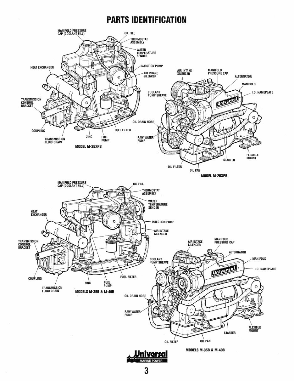 WESTERBEKE Universal Marine Diesel EngineS M-25XPB M-35B M-40B Service Repair Manual ! preview img 9
