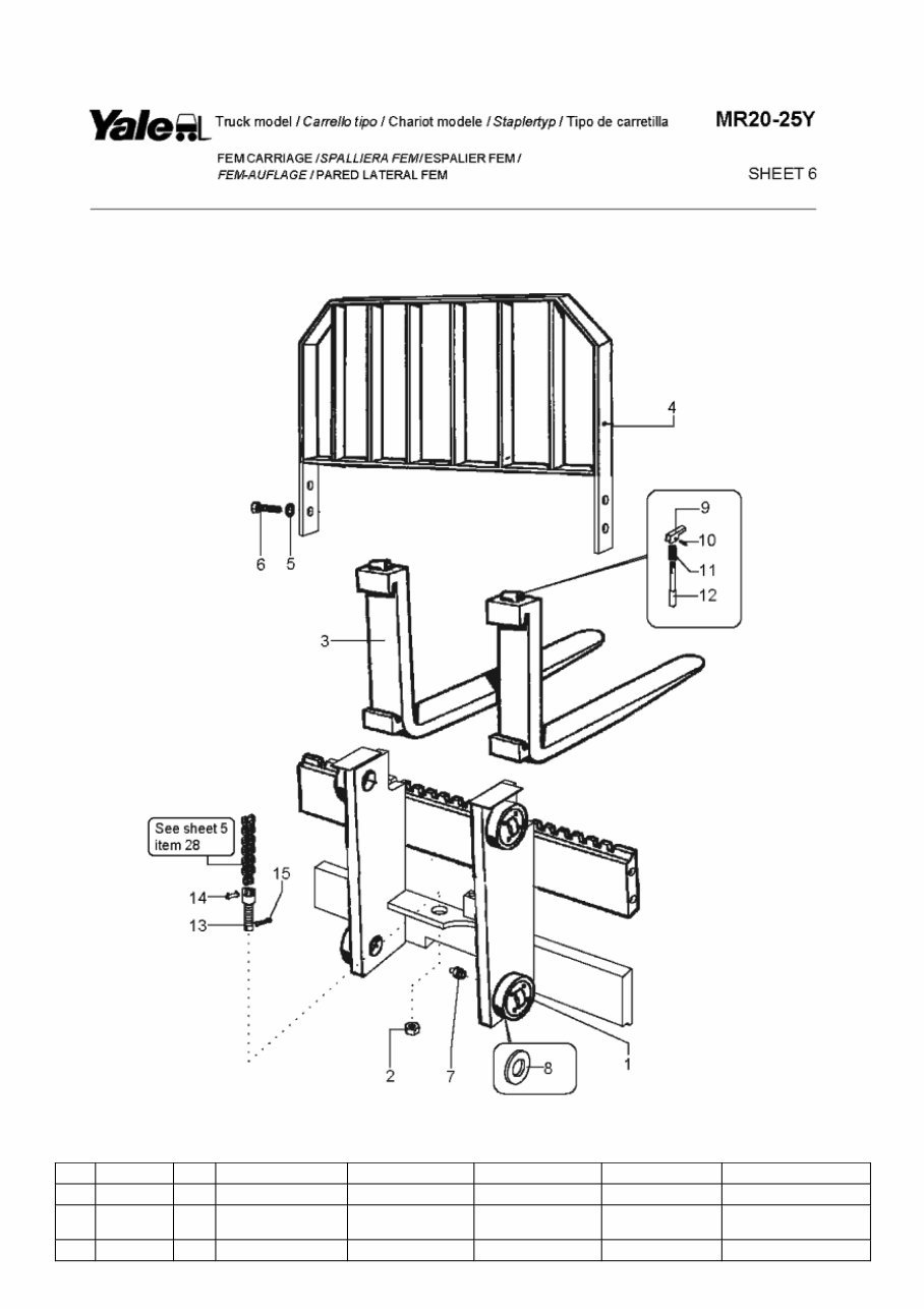 YALE (A866) MR20Y, MR25Y Lift Truck Service Repair Manual and Parts List Manual preview img 1