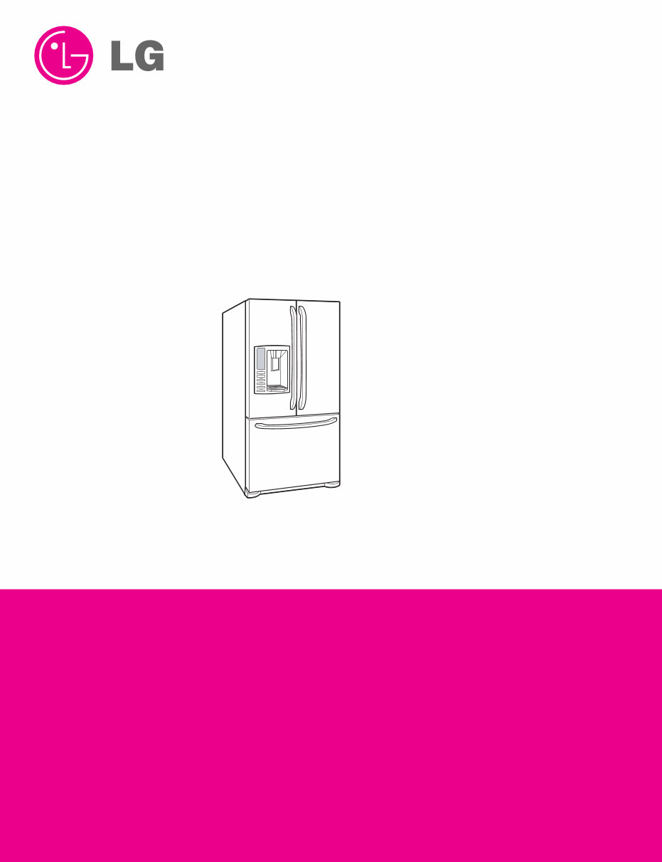 LG LFX25976 Refrigerators (LFX25976ST/LFX25976WB/LFX25976SW) OEM Service Manual preview img 1