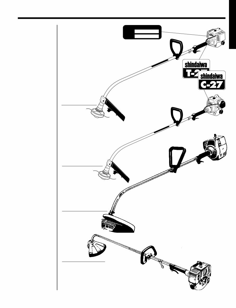 Shindaiwa Grass Trimmers, Brushcutters and Lawn Edgers All Model Service Manual preview img 3